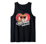 Cheetahs Are My Valentine Cute Cheetah Valentines Day Tank Top