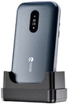 Telephone a clapet seniors Doro 2820 Bleu Avec Cradle 4g