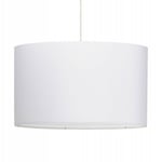 Paris Prix - Lampe Suspension avec Abat-Jour 'Fidelio' 50cm Blanc