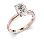 Festive Selena oval ring med diamanter roseguld 1,50 ct 14-683-150-PK-LABGVS1