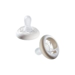 Tommee Tippee Soother Breast-like 2 Pack 0-6 Months with Sterilising Case