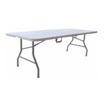 Defibrico - Table pliante en acier et en plastique 240x76x74 h cm