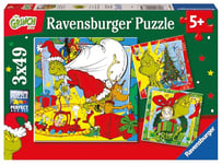 Ravensburger The Grinch Christmas Jigsaw Puzzles for Kids Age 5 Years Up - 3x 49 Pieces