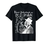 Funny Instrument Harmonica Player Old Man With A Harmonica T-Shirt