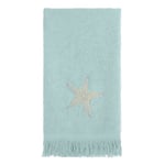 Avanti Linens - Serviette pour Les Doigts, Serviette en Coton Douce et absorbante, Accessoires de Salle de Bain d'inspiration côtière (Collection by The Sea, minéral)