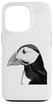 iPhone 13 Pro Puffin Auks Seabird Lunde alken Wildlife Animal Illustration Case