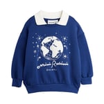 Mini Rodini Society Embroided Collar Sweatshirt Blue | Marinblå | 92/98 cm