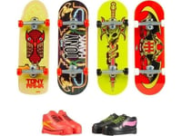 Hot Wheels Skate Skateboard + Skor 4-Pack Hvm16