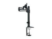 Eaton Tripp Lite Series Display Lcd Flex Arm Desk Mount Monitor Stand Clamp 13" To 27" Ea - Monteringssats (Bordsfäste, Stång, Fästadapter, Sockel) - Fullständig Rörelse - För Platt Panel - Stål - Svart - Skärmstorlek: 13"-27" - Skrivbord