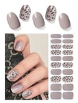 Wahrshei Vernis Autocollant UV | Léopard Autocollant Ongle Gel UV | 20pcs Film pour Ongles Autoadhésif | Gel Nail Stickers, Autocollants et Pochoirs Pour Nail Art