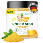 Ginger Shot with Vitamin C and Zinc - 125g Ginger Shots with Turmeric and Orange