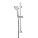 Kit de douche sans robinetterie avec douchette 3 jets + barre réglable + flexible chrome GoodHome Cavally