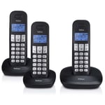 Profoon PDX-1130 DECT telefon med 3 håndsæt sort