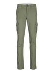 Jack & Jones Junior Boys Marco Joe Cargo Trousers - Oil Green, Green, Size 8 Years