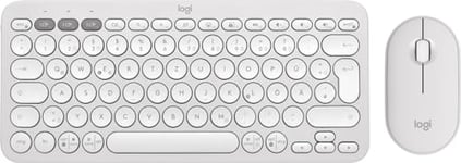 Logitech Pebble 2 Combo - QWERTZ German Layout, Tonal White