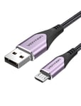 Câble micro USB de 2 m - Câble de charge pour tablette Kindle Fire en nylon tressé pour tablette Samsung Galaxy S6 S7 S5 J7 J5 J3 - Câble de charge pour manette PS4 Xbox