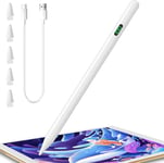 Stylet De Rechange Pour Ipad Avec Écran Numérique De Batterie, Palm Rejection, Stylet Pour Ipad Pro 11""/12,9"", Ipad 10/9/8/7/6, Ipad Mini 5/6, Ipad Air3/4/5, Blanc