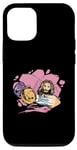 Coque pour iPhone 15 Jésus Punching Cancer portant des gants de boxe, ruban chrétien