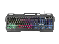 Mars Gaming MK120FR, Clavier Gaming FRGB, Aluminium, Antighosting, Support pour Smartphone, Gris et Noir, Langue Française