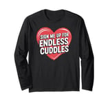 Vintage Valentines Cupid's Day Funny Quotes Friends Lovers Long Sleeve T-Shirt