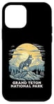 Coque pour iPhone 12 mini Grand Teton National Park Grey Wolf Wildlife Wyoming