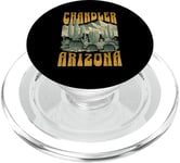 Chandler Arizona Cactus Retro Assorti Famille PopSockets PopGrip pour MagSafe