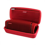 Hard Eva Travel Case for Sony SRS-XB33 Wireless Bluetooth Speaker by Hermitshell (Red)