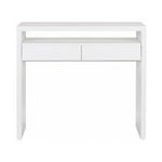 Paris Prix - Bureau Extensible 1 Tiroir 'Azort' 100cm Blanc