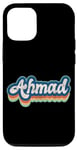 Coque pour iPhone 12/12 Pro Ahmad Prénom Garçon Style Vintage Années 70 80 Personnalisé