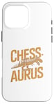 Coque pour iPhone 16 Pro Max Chessaurus Jeu d'échecs amusant Dinosaure T-Rex Joueur d'échecs