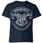 T-Shirt Enfant Blason de Poudlard - Harry Potter - Bleu Marine - 5-6 ans