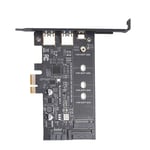 PCI-E to USB 3.0 PCI Express Card Incl.1 USB C and 2 USB A Ports, M.2 NVME3629