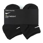 NIKE Kids Young Athletes No Show Socks Black 6 Pairs Size 7C-10C/4-5