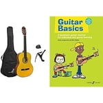 3rd Avenue Rocket Full Size Classical Guitar Starter Beginner Pack Acoustic Guitar + Guitar Basics: A Landmark Guitar Method for Individual and Group Learning, Book & CD