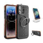 TELESIN° Coque étanche pour iPhone 15 Pro Max, Coque étanche IP68 avec Protection D'écran Intégrée, Housse de Protection pour iPhone 15 Pro Max, Résistante aux Chocs, à la Poussière et aux Chutes