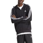 adidas Essentials French Terry 3-Stripes Full-Zip Gilet En Coton Hommes - Noir , Blanc