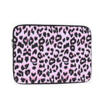 Laptop Case,10-17 Inch Laptop Sleeve Case Protective Bag,Notebook Carrying Case Handbag for MacBook Pro Dell Lenovo HP Asus Acer Samsung Sony Chromebook Computer,Leopard Gepard Pale Pink Textu 10 inch