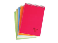 Notesblok, Clairefontaine Linicolor Fresh, A5, Linjeret, 80 Ark, 90 G