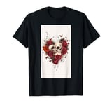 Tattoo Sketch Mexican Art Rose Dia Skull art Edgy T-Shirt