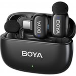 Boya MINI-14 - Microphone sans fil ultra-mini 2,4 GHz 2TX-1RX pour USB-C