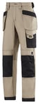 Snickers 32142004044 Canvas+ Pantalon d'artisan Taille 44 Kaki/Noir