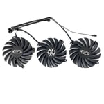 CF-12915S 85mm RTX3080 RTX3070 remplacer pour INNO3D RTX 3070 3070Ti 3080 3080Ti 3090 ICHILL tage OC fouling carte ventilateur de refroidissement - Type black 3-Fan