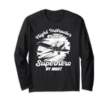 Simulator - Pilot Training Flight Instructor Long Sleeve T-Shirt