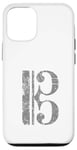 Coque pour iPhone 12/12 Pro Clef d'Ut (Gris Ancien) Viola, Violoncello, Cello, Trombone