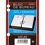 Lecas Recharge bloc éphémeride - date à gauche 1 jour par page + note