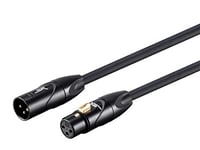 Monoprice XLR à XLR Cable [Microphone & Interconnect] - 1,83M (6ft), M/F, plaqué or, 16AWG - Stage Right Series