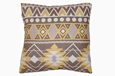 Sukima Decor Ethnique Jaune Coussin de Chaise, Polyester, Jaune, 45 x 45 x 5 cm