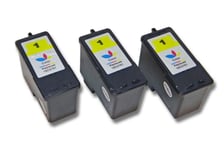 3 Tri-Color Ink Cartridges for Lexmark X2450 X2470 X2330 X2350 X2310 X2315 X3450