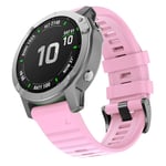 Garmin Fenix ​​​​7 Silikon klokkerem - Rosa