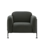 Massproductions - Mega Armchair, Stone Grey, Fabric C+, Kvadrat - Harald 3 0143 - Stone Grey - Fåtöljer